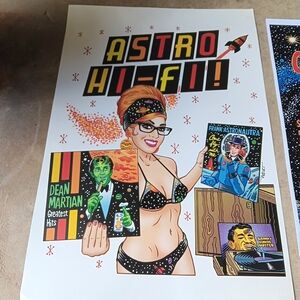 Astro Hi-Fi Alamo City Comic Con Ray Scarborough Print 19 by 13 inch